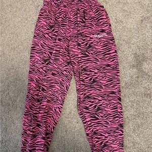 Raskol Pink Zebra Print Joggers